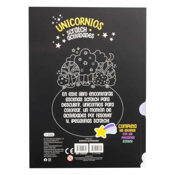 Libro Unicornios Scratch Actividades SALDAÑA 36 Páginas - Imagen 2