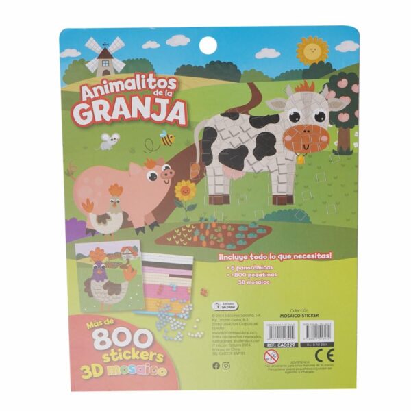 Libro Animalitos De La Granja SALDAÑA 10 Páginas - Imagen 2