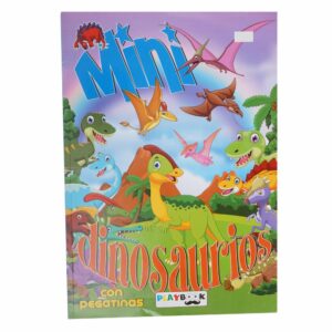 Libro Mini Dinosaurios Con Pegatinas PLAYBOOK 10 Páginas