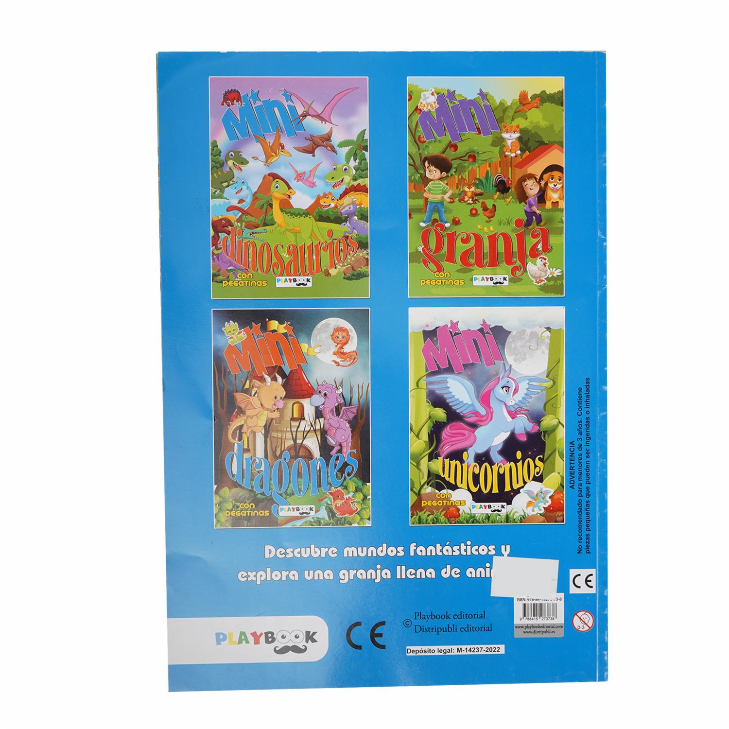 Libro Mini Dinosaurios Con Pegatinas PLAYBOOK 10 Páginas - Imagen 2
