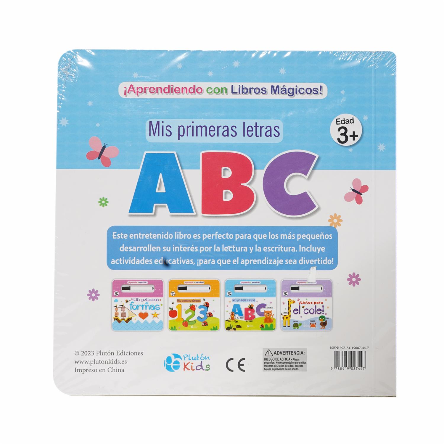 Libro Mis Primeras Letras Libro Magico PLUTÓN 8 Páginas