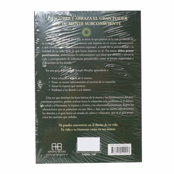 Libro El Poder De Tu Mente Subconsciente - Programa ARKANOBOOKS 190 Páginas - Imagen 2