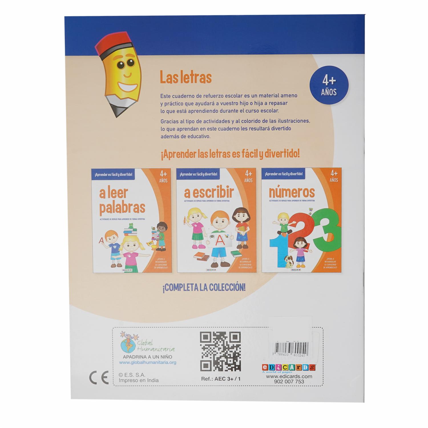 Libro Las Letras Actividades De Repaso EDICARDS 20 Páginas - Imagen 2