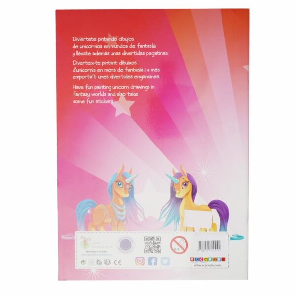 Libro Colorear Unicornios EDICARDS 25 Páginas - Imagen 2