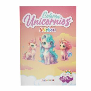 Libro Colorea Unicornios Sticker's EDICARDS 150 Páginas