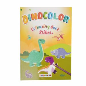Libro Dinocolor Colouring Book Sticker's EDICARDS 150 Páginas
