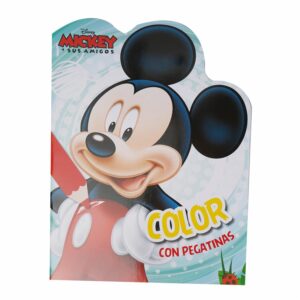 Libro Mickey Y Sus Amigos Color Con Pegatinas LIBRO DIVO 20 Páginas