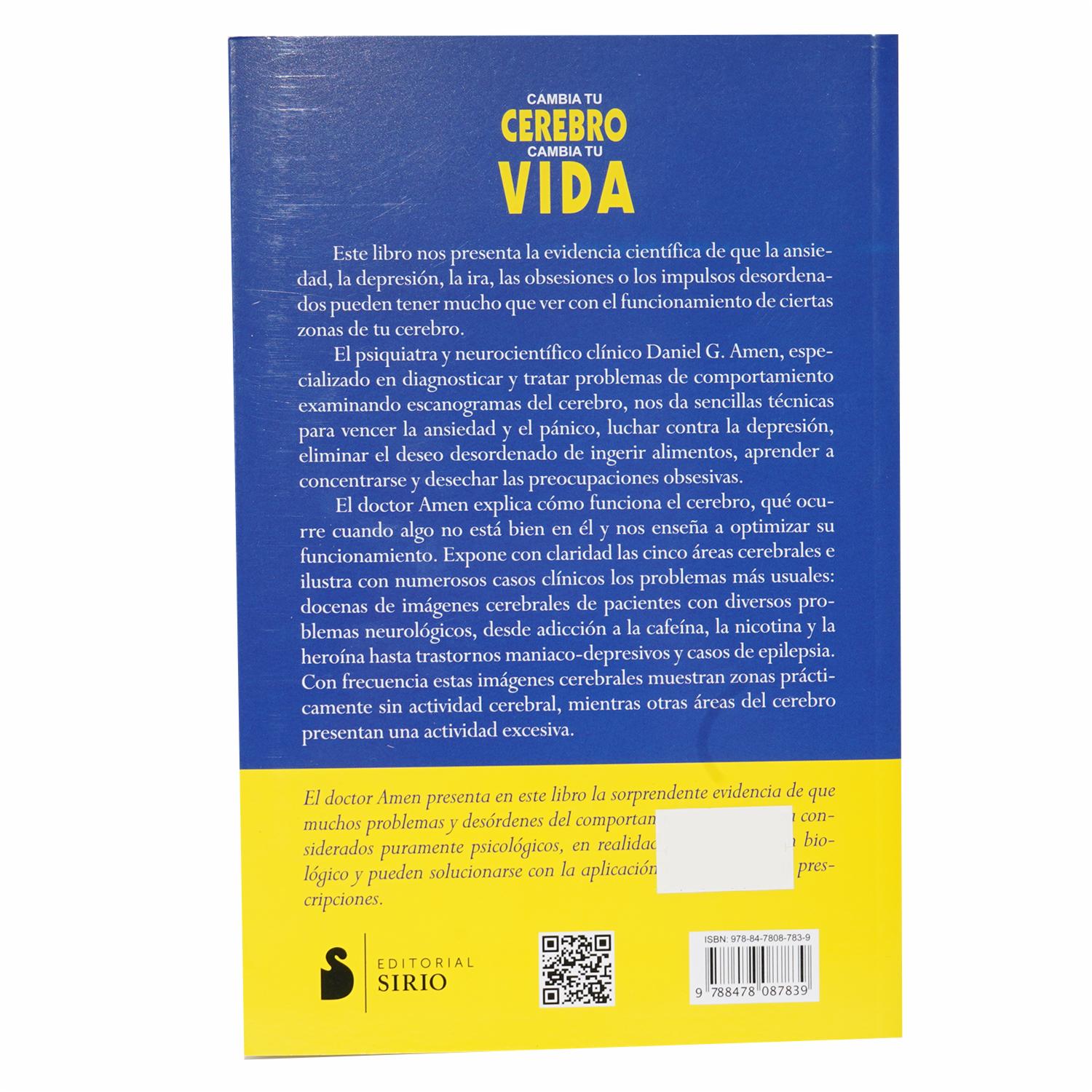 Libro Cambia Tu Cerebro Y Cambia Tu Vida SIRIO 384 Páginas - Imagen 2