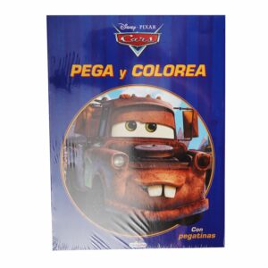 Libro Cars Pega Y Colorea LIBRO DIVO 14 Páginas
