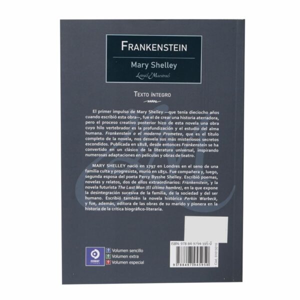 Libro Frankenstein EDIMAT 222 Páginas - Imagen 2