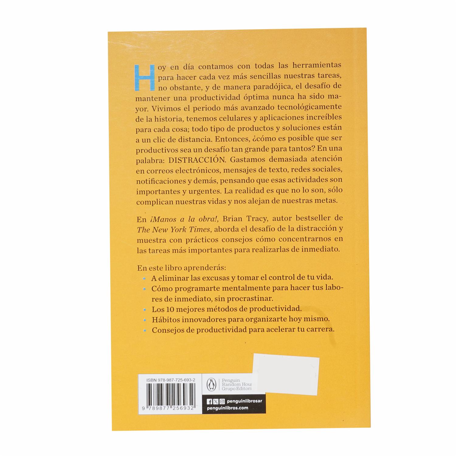 Libro Manos A La Obra DEBOLSILLO 201 Páginas - Imagen 2