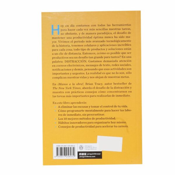 Libro Manos A La Obra DEBOLSILLO 201 Páginas - Imagen 2