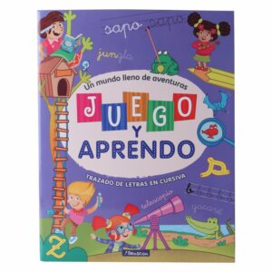 Libro Juego Y Aprendo Trazado De Letras En Cursiva BEASCOA 25 Páginas