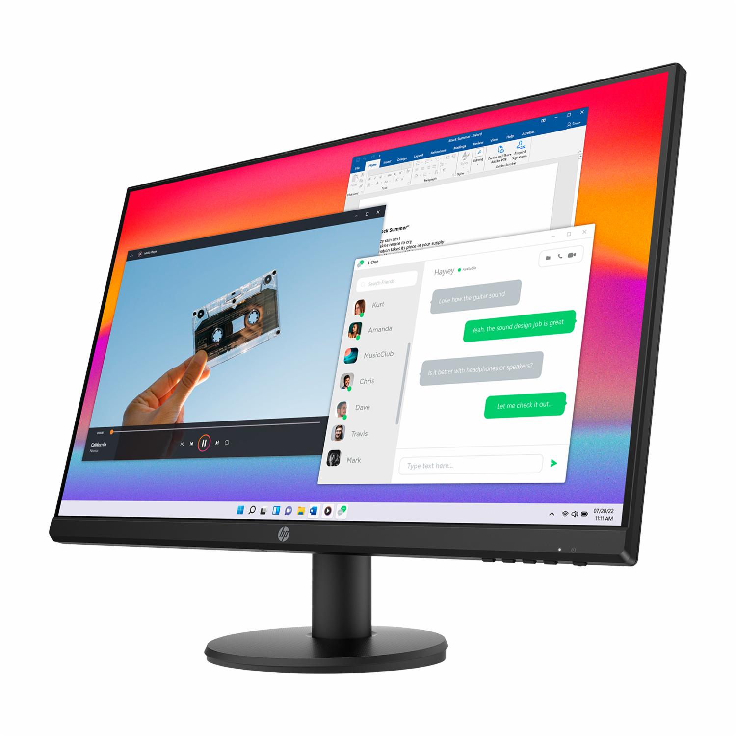 Monitor P27V Negro HP 27" - Imagen 2