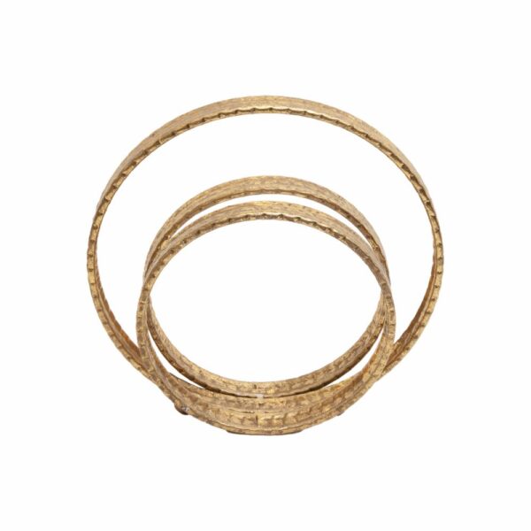 Adorno Decorativo Circular Dorado FREE HOME Pequeño - Imagen 2