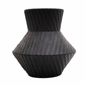 Adorno Decorativo Florero Negro FREE HOME Mediano