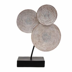 Adorno Decorativo Esferas Base Negra FREE HOME 1 Pieza