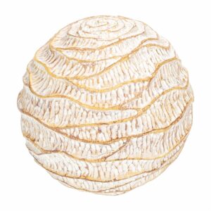 Adorno Bola Textura Beige FREE HOME Pequeño