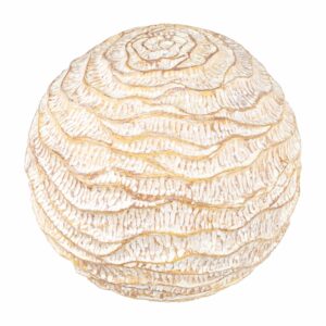 Adorno Bola Textura Beige FREE HOME Pequeño