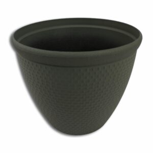 Maceta Tejida Cónica Color Verde LPS 22x21Cm