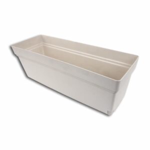 Maceta Rectangular Color Blanco LPS 50x14.4Cm