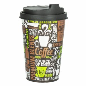 Vaso Diseño Coffee & Tea Con Tapa HEREVIN 340 Ml