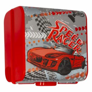 Repostero Hermético 3 Divisiones Y Cubierto Diseño Auto Rojo HEREVIN X 3 Piezas