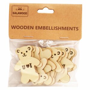 Osos De Madera Para Manualidades BABY CRAFT 10 Piezas