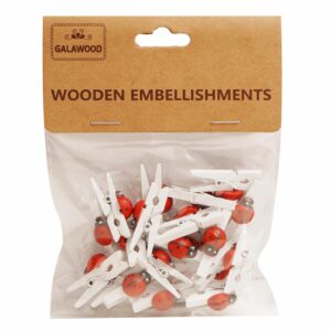 Pinzas Colores De Madera Para Manualidades BABY CRAFT 20 Piezas