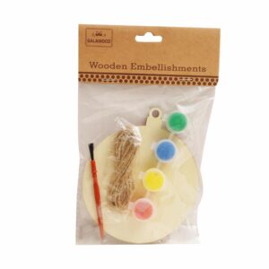 Figura  Con Colores De Madera Para Manualidades BABY CRAFT 6 Piezas