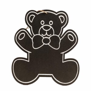 Figura Oso De Madera Para Manualidades BABY CRAFT 20X15 Cm