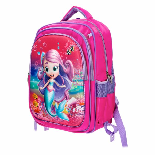 Set Escolar Mochila Lonchera Y Cartuchera Sirenita KOOME 55x15x27 Cm - Imagen 3
