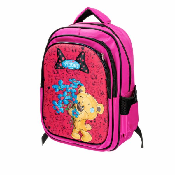 Mochila Escolar Infantil Diseño Osito KOOME 55x15x27 Cm - Imagen 3