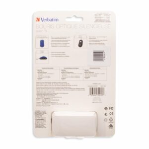 Mouse Silent Corded Optical Blue VERBATIM Con Cable