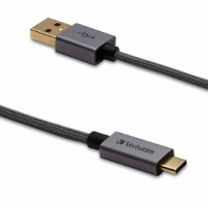 Cable USB A Negro VERBATIM Trenzado