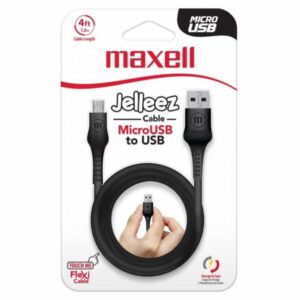 Cable Usb To Micro Cb-Jel-Micro - 4Ft Jelleez Negro MAXELL Unidad