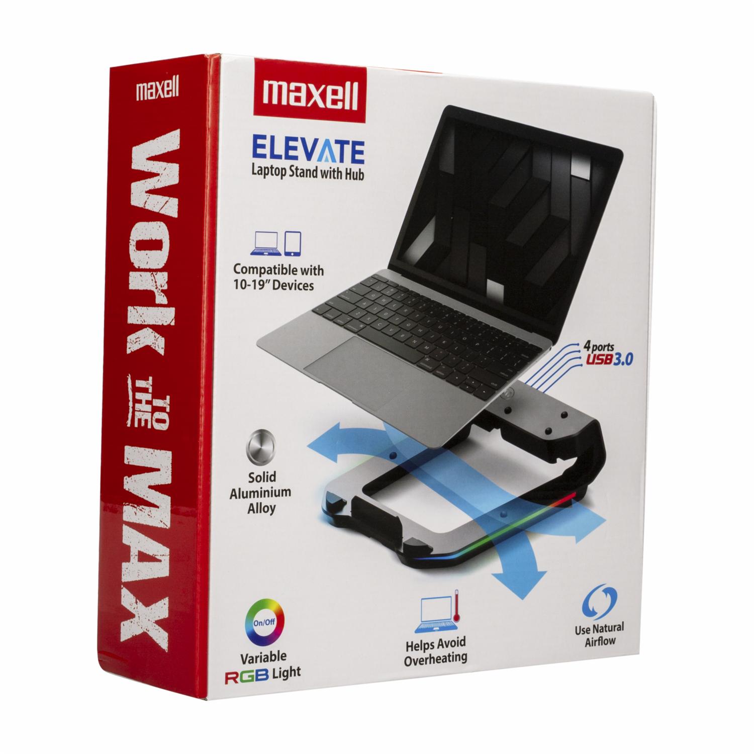 Soporte Para Laptop RGB Light MAXELL 10" A 19" - Imagen 3