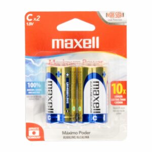 Pilas Alcalina Tipo C MAXELL X 2 Uds
