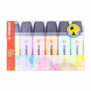 Resaltador Boss Pastel Wallet STABILO X 6 Uds