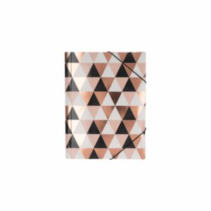 Folder Sparkling Abstract - Rose Gold Foil Con Elast HERMA A4