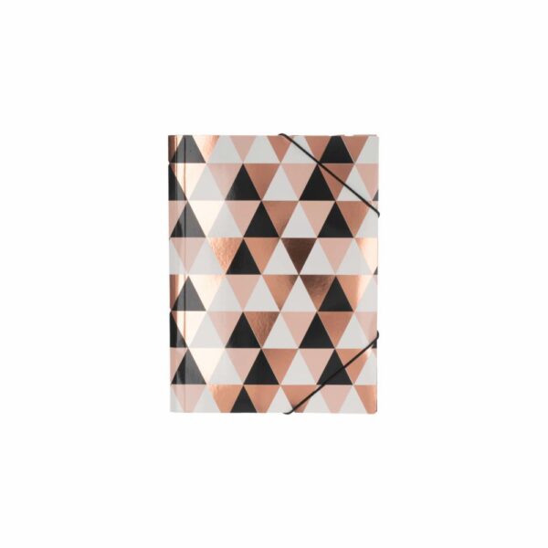 Folder Sparkling Abstract - Rose Gold Foil Con Elast HERMA A4