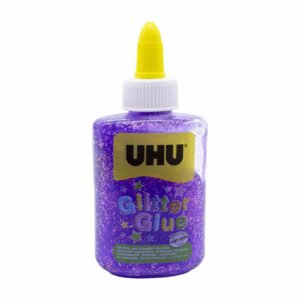Goma Glitter Morado UHU 88Ml.