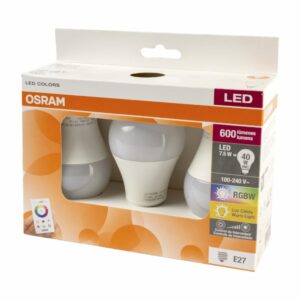 Luces Led Colores Rgbw Y Control Remoto A6 OSRAM CAJA X 3
