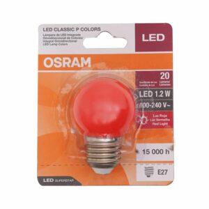 Foco Led Colores Clp Rojo 20 Lumens 1.2 W OSRAM Unidad