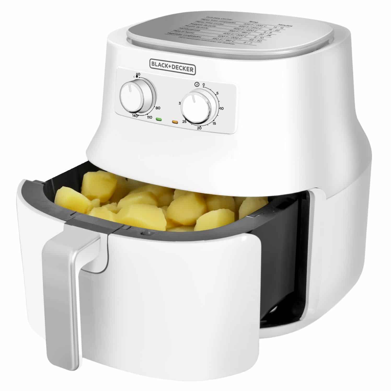 Air Fryer 400 Watts Manual HF4004W BLACK & DECKER 4,5 Litros - Imagen 2