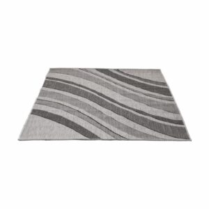 Alfombra Decorativa Ondas Gris BALTA 120 x 170 Cm