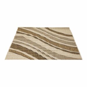 Alfombra Decorativa Ondas Café Con Beige BALTA 120 x 170 Cm