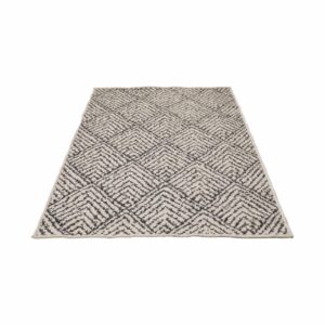 Alfombra Diseño Esprit De Rombos Color Beige BALTA 80 x 150 Cm