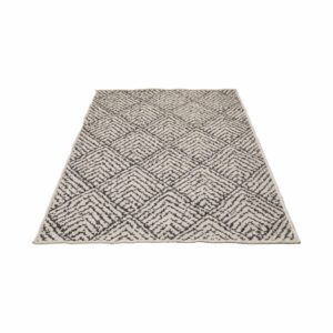 Alfombra Diseño Esprit De Rombos Color Beige BALTA 80 x 150 Cm