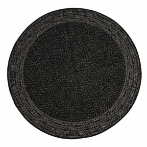 Alfombra De Área Redonda Marco Circular Gris Oscuro Esprit BALTA 120 x